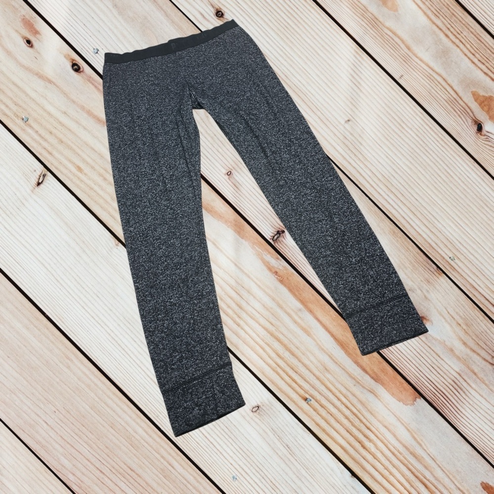 VS Pink L heathered black cozy PJ leggings - Picture 2 of 15